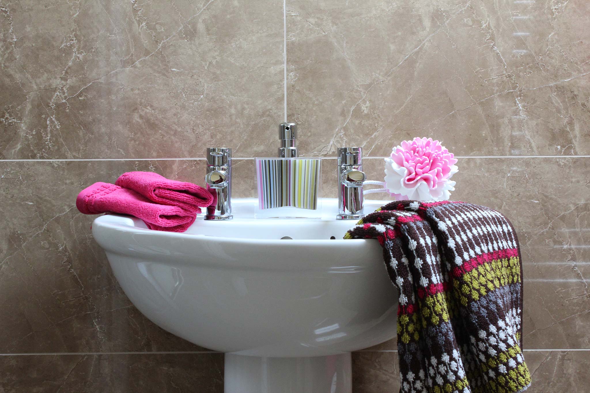 One of the apartments en-suite bathrooms