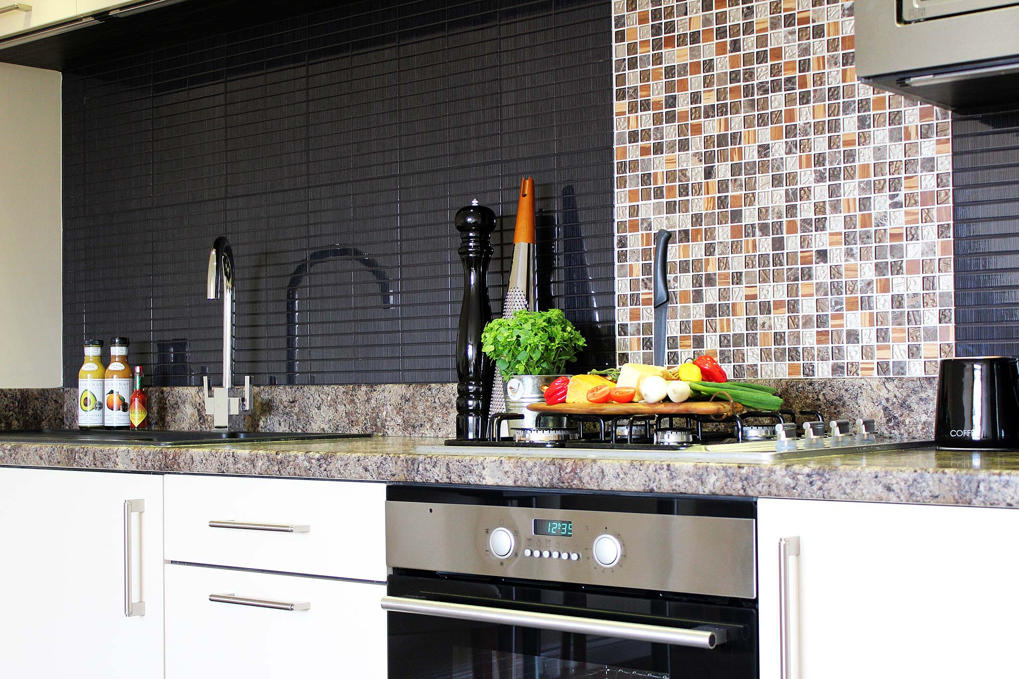 A kitchen in one of our serviced apartments